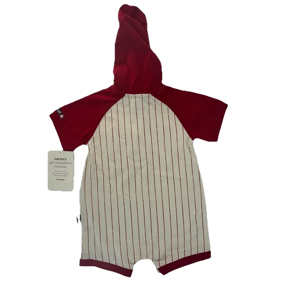 VTG Infant Boys All-Star Dog Baseball Snap Bottom Romper Bodysuit Baby Outfit 9M